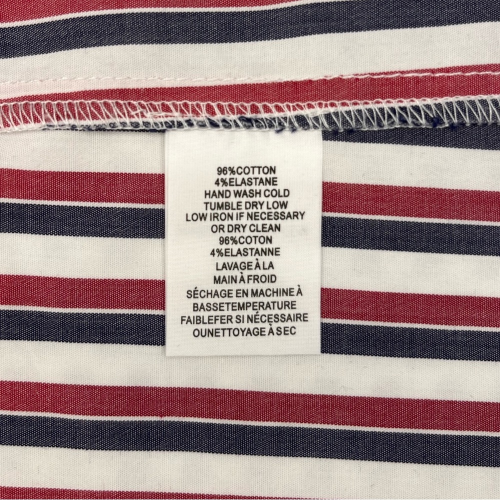 Trina Turk Red, White, and Blue Long Sleeve Top Size S - Picture 6 of 6